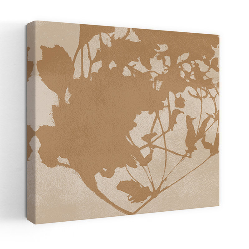 Art mural abstrait abstrait ocre Wabi-Sabi I, H 32 po x l 32 po