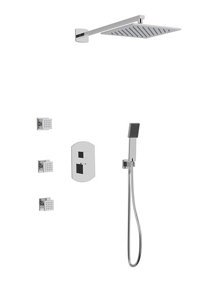 Safire Complete Shower System, Chrome