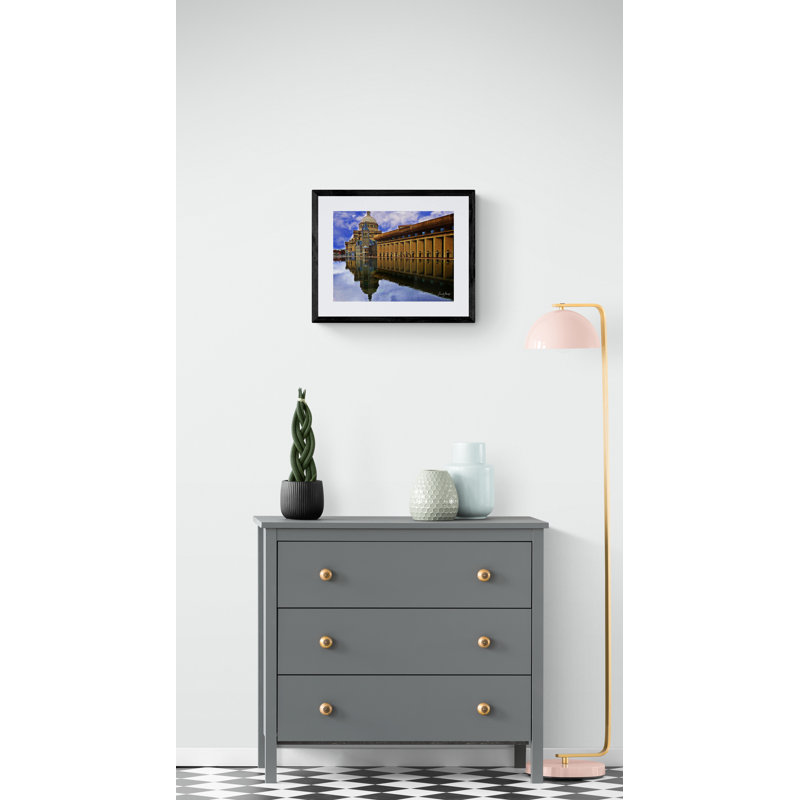 Museum Of Fie Arts And Christian Science Church Print by Leonard Askowitz