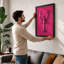Magenta Lobster Modern - Print-107470757-107470744