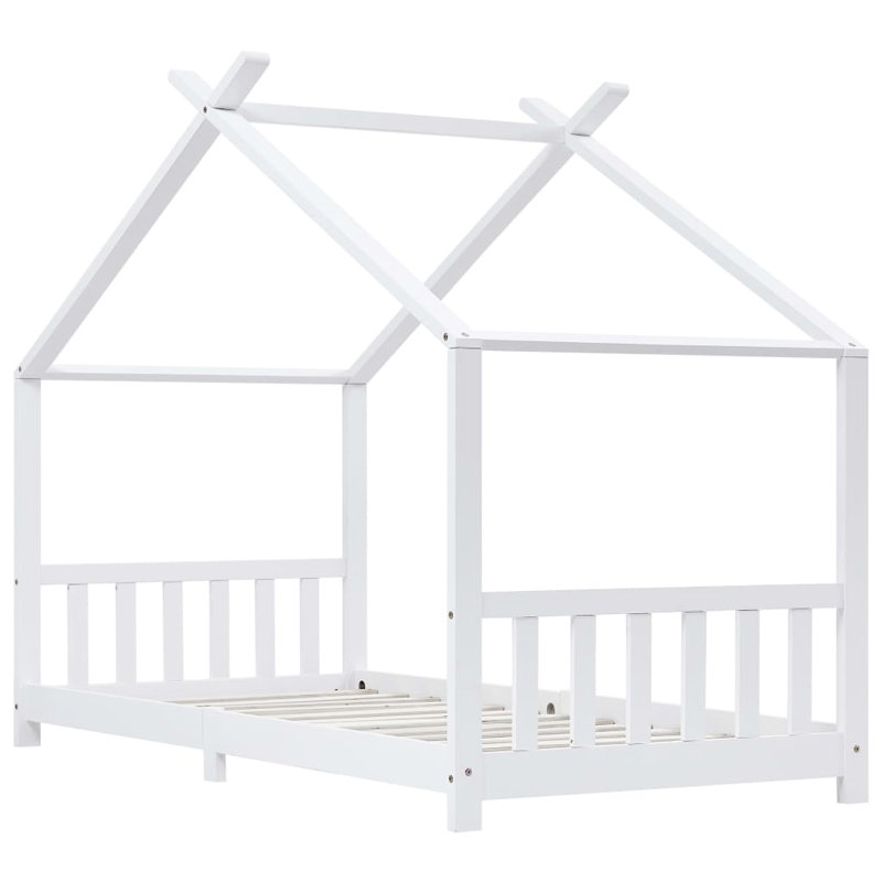 Gearoid Standard House Beds, European Single (90 x 200cm), White