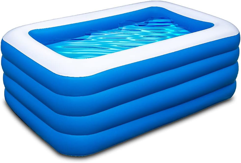 Utibia Inflatable swimming pool, 70x55x29 inch inflatable pool, family ...