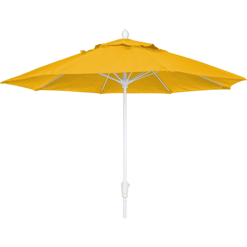 Parasol de marché 7,5 pi Prestige, Blanc, Jaune tournesol