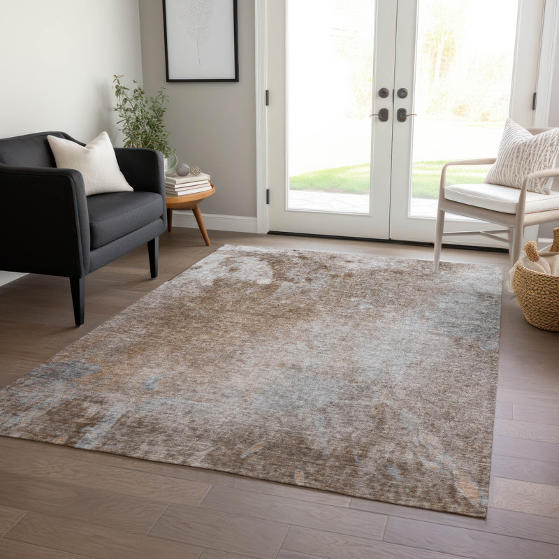 Tapis intérieur / extérieur Farl avec envers antidérapant, Rectangulaire 8 pi x 10 pi