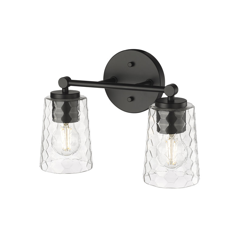 Bavaria 2 - Light Bathroom Vanity Light with Honeycomb Glass