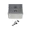 Cantrio KSS-1920-0 Évier de cuisine simple sous plan en acier inoxydable 304 calibre 18 de 19 po