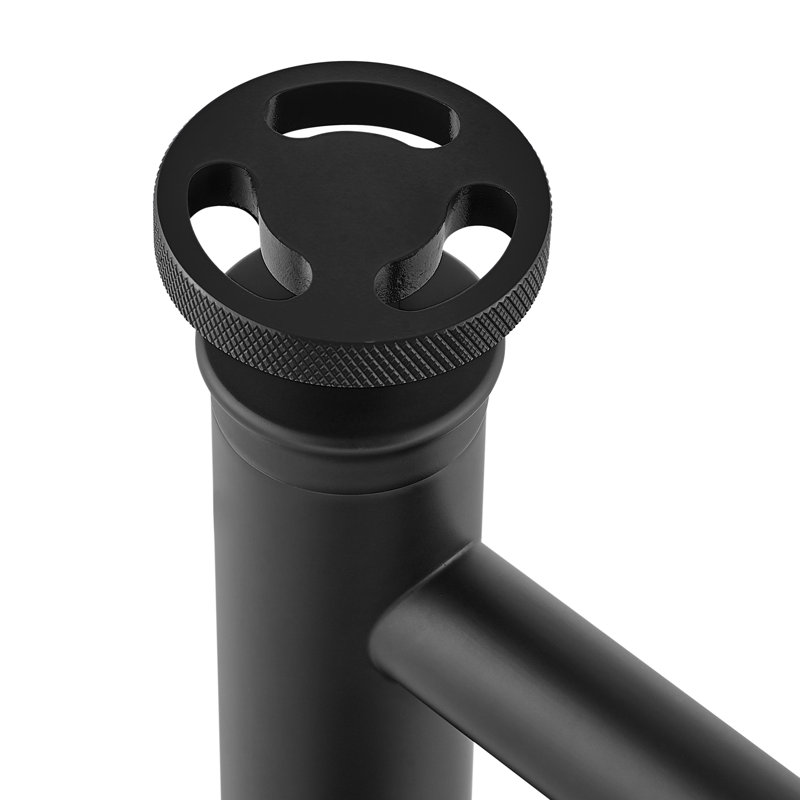 Avallon Single Hole, Single-Handle Wheel, Bathroom Faucet, Matte Black
