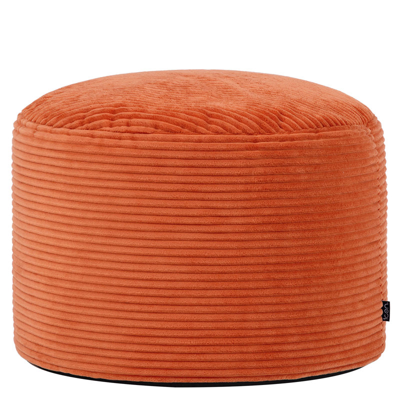 Milano Corduroy Footstool, Orange