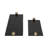Modern Glam Metal Set Of 2 Large Flat Tray With Gold Knob Handles, - 24.0" x 7.0" x 2.0"