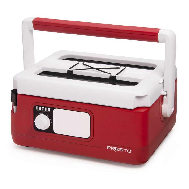 Presto Nomad Traveling Slow Cooker - 06011, 6 Qt., Red