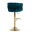 Tabouret de bar pivotant à hauteur réglable avec repose-pieds-174205732-174205729