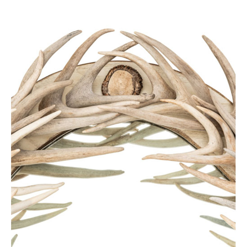 Antlers Oval Antler Wall Mirror
