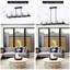 10 - Pour îlot de cuisine - Luminaire en cristal noir moderne à hauteur réglable, ampoule G9 10 * g9 *, 40 W maximum, conception américaine, suspension mate réglable, finition facile à installer, sensation luxueuse