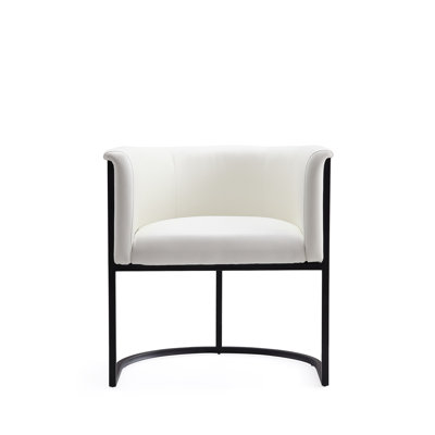Virgil Faux Leather Upholstered Arm Chair