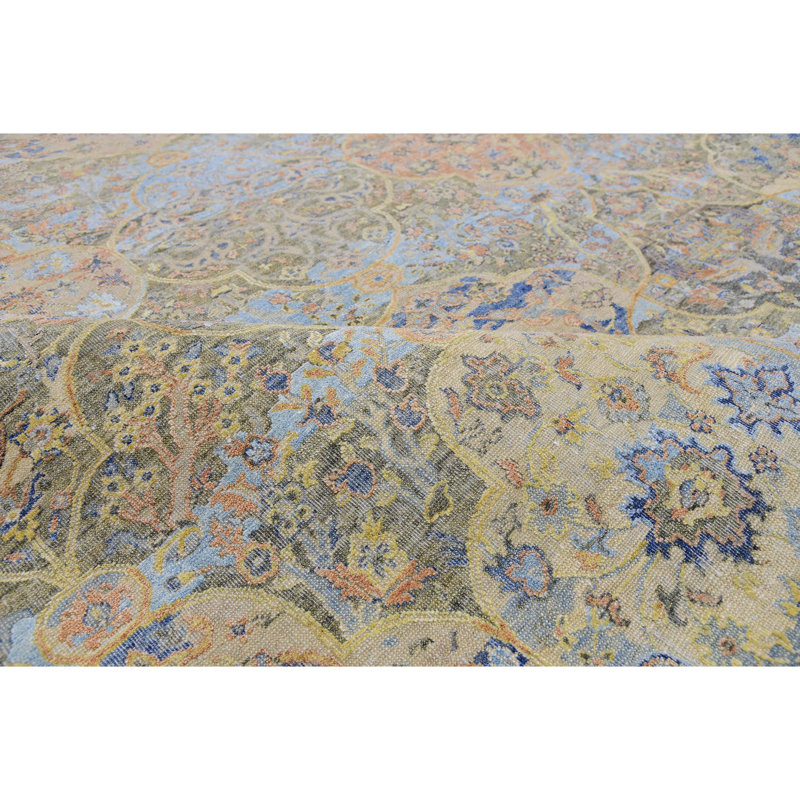 Floral Area Rug, Rectangle 9' x 12'