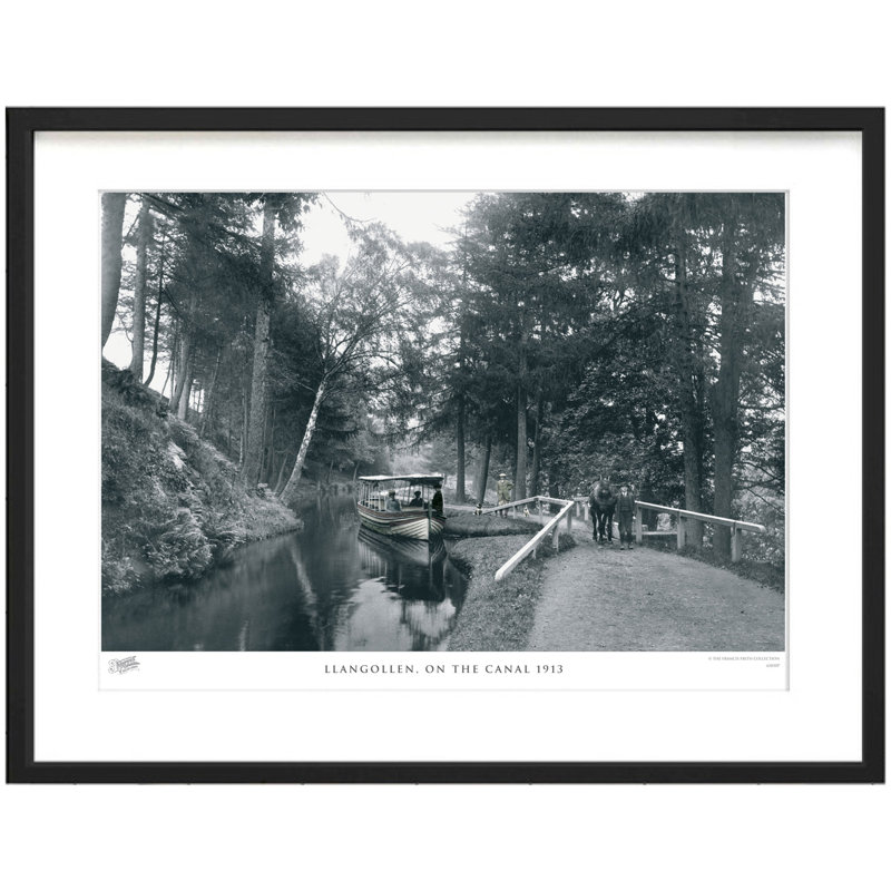 Llangollen, On The Canal 1913 by Francis Frith - Single Picture Frame Print, 28cm H x 36cm W x 2.3cm D
