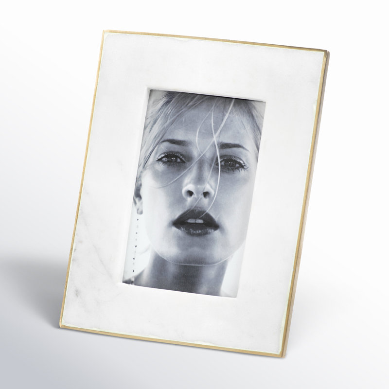 Cadre photo Gibbs matte en blanc, 4 po x 6 po