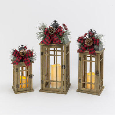Romantic 8.75 in H Battery Operated Lighted Spinning Water Globe Lantern – Holiday Accent Lantern