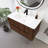 36'' Wall Mounted Single Bathroom Vanity With Ceramic Top