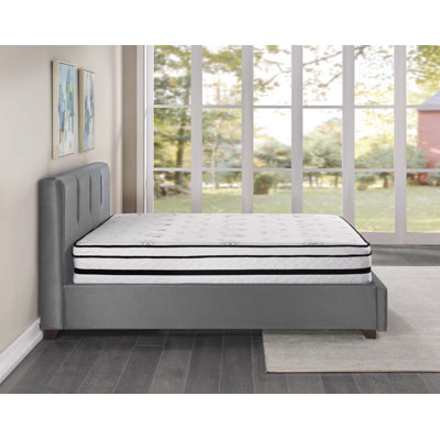 Latitude Run® Vela Promo Hybrid Mattress with Breathable Fabric and Customized Sleep Experience, Perfect for All Seasons