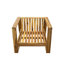Acacia Wood Lounge Chair with Ottoman-1082079087