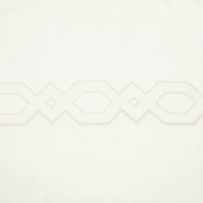 Embroidery Curtain Panel (Only 1 Pc Panel), White, 52" W x 96" L