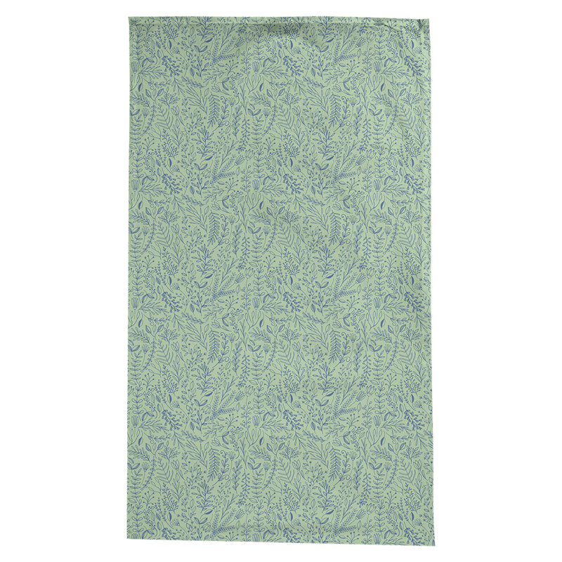 Leffel Ditsy Floral Pattern Tablecloth, Green/Blue