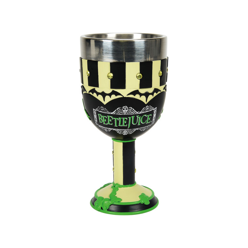 Beetlejuice Title Logo Decorative Chalice Goblet, 7.09 Inch, Multicolor