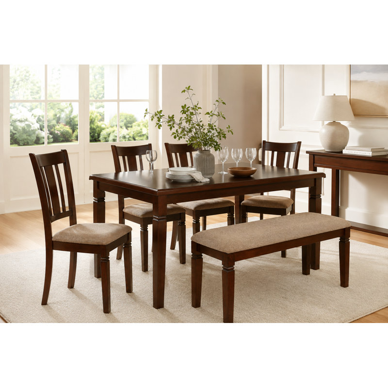 Lansdowne 6-Piece Dining Set with Bench