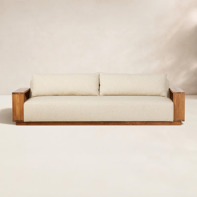 Mather Outdoor Metal Sofa-106"