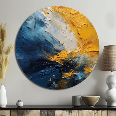 Clarann - Abstract Round Metal Art