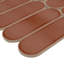 Carreau de mosaïque murale en verre brillant 12 po x 12 po Desert Ember Ellipse