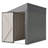 4x7 Foot Lean-To Shed in Olive grey