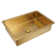 OUKANING Stainless Steel Rectangular Bathroom Sink with Overflow
