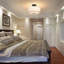 Plafonnier semi-encastré 3 lumières ultra moderne avec abat-jour en tissu de lin blanc pour le salon, la chambre à coucher, le couloir