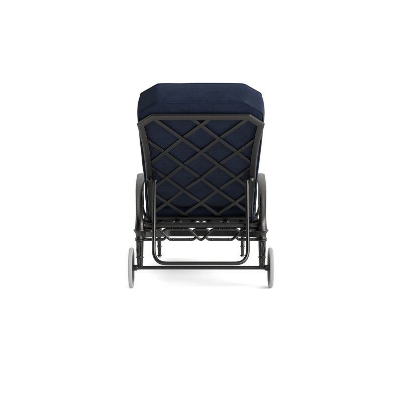 Calcutta Outdoor Chaise Lounge, Fusion Neptune, Textured Pewter