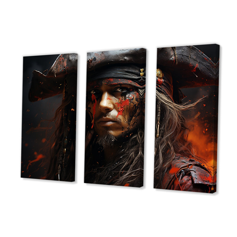 Ensemble d'art sur toile Pirates Corsairs, H 32 po x l 48 po