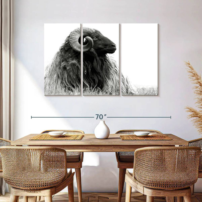 Bighorn Ram, 36" H x 57" W