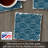 Shell Sketch Single Tumbled Tile Coaster