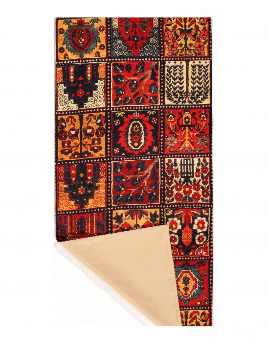 Tapis de couloir rouge en velours de soie 1 pi 7 po x 4 pi 7 po Guaymas