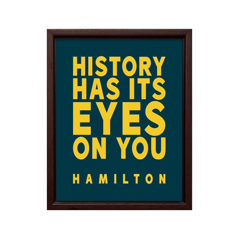 L'histoire a les yeux sur vous, Canvas, 24"H x 32"W, Brown Framed