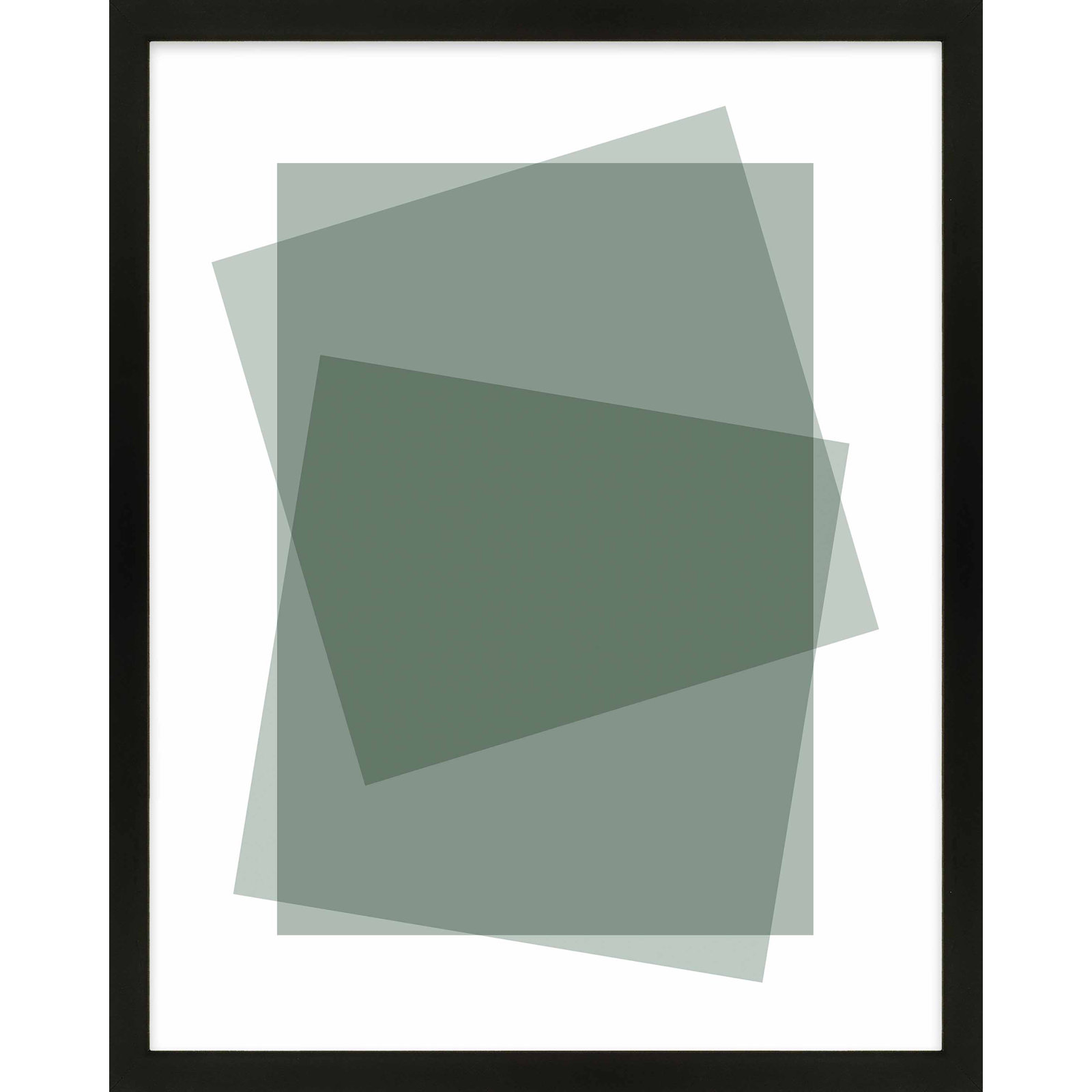 Kami "Sage" Print by Jacques Pilon, Black Framed Paper, 50" H x 40" W