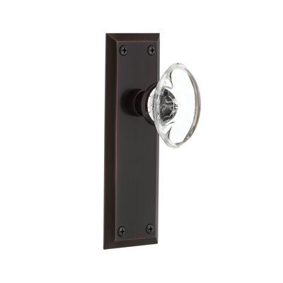 Plaque avec porte ovale en cristal transparent Nostalgic Warehouse New York