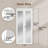 80''&96''H 1-Lite Mirrored Door Solid Manufactured Wood Bi-Fold Door with Installation Hardware Kit-93570142
