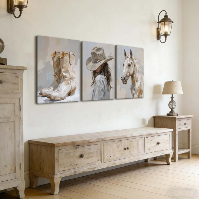 3 Piece Wrapped Canvas Wall Art