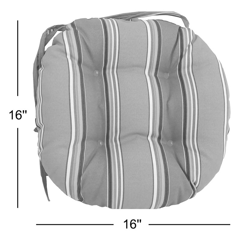 Outdoor 3.5'' Dining Chair Seat Cushion, Montfleuri Sangria
