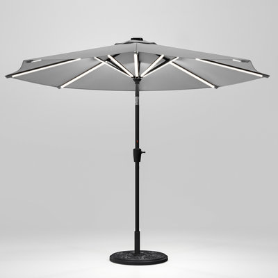 Aison 3m Traditional Parasol with LED Light