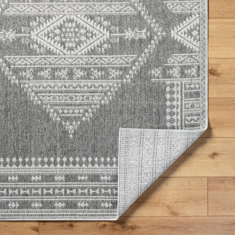 Markevis Machine Woven Area Rug, Rectangle 6'6" x 9'