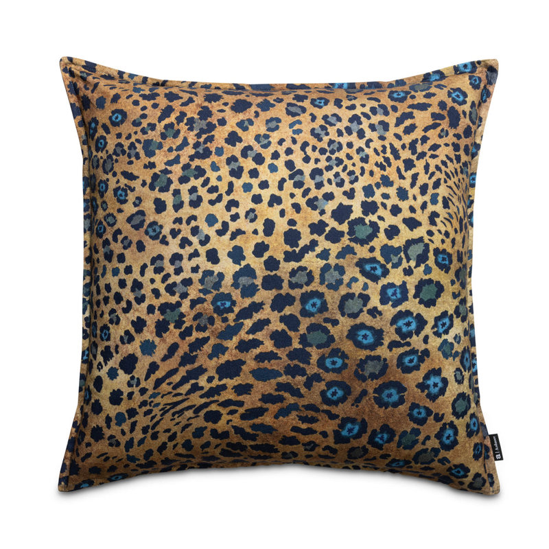 Safari Spot Pillow - Linen, Midnight