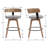 Saula 34.75'' H Swivel Bucket Bar Stool with Solid Wood Frame -1532203539-1531599456